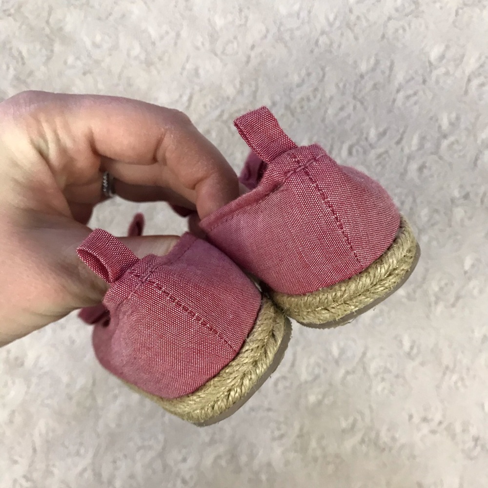 Gap Peep Toe Shoes Espadrille Style Size 6 - Picture 7 of 8